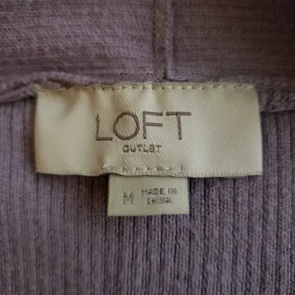 EUC women's Loft light purple cardigan sweater Medium - Picture 7 of 7